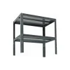 Work Table: 36" Wide, 24" Deep, 29 to 43" High, Steel Top
