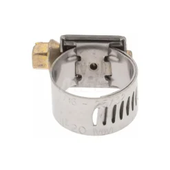 Worm Gear Clamp: Protection Liner Worm Drive, SAE 6, 7/16 to 25/32" Dia, Stainless Steel Band