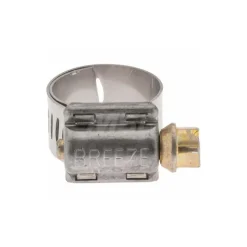 Worm Gear Clamp: Protection Liner Worm Drive, SAE 6, 7/16 to 25/32" Dia, Stainless Steel Band
