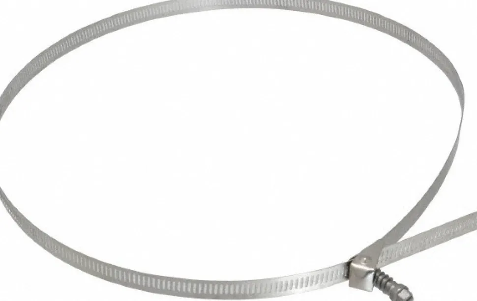 Worm Gear Clamp: Quick Release Worm Drive, SAE 188, 2-1/16 to 12-5/16" Dia, Stainless Steel Band