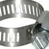 Worm Gear Clamp: Worm Drive, SAE 12, 9/16 to 1-1/4" Dia, Carbon Steel Band