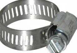 Worm Gear Clamp: Worm Drive, SAE 12, 9/16 to 1-1/4" Dia, Carbon Steel Band