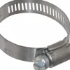 Worm Gear Clamp: Worm Drive, SAE 24, 1-1/16 to 2" Dia, Stainless Steel Band
