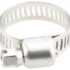 Worm Gear Clamp: Worm Drive, SAE 6, 5/16 to 7/8" Dia, Stainless Steel Band