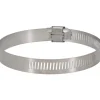 Worm Gear Clamp: Worm Drive, SAE 52, 2-13/16 to 3-3/4" Dia, Stainless Steel Band