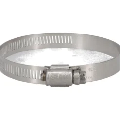 Worm Gear Clamp: Worm Drive, SAE 52, 2-13/16 to 3-3/4" Dia, Stainless Steel Band