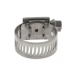 Worm Gear Clamp: Worm Drive, SAE 10, 9/16 to 1-1/16" Dia, Stainless Steel Band