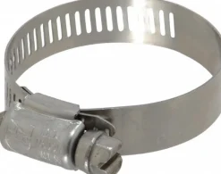 Worm Gear Clamp: Worm Drive, SAE 24, 1-1/16 to 2" Dia, Stainless Steel Band