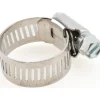 Worm Gear Clamp: Worm Drive, SAE 10, 9/16 to 1-1/16" Dia, Stainless Steel Band