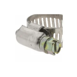Worm Gear Clamp: Worm Drive, SAE 6, 7/16 to 25/32" Dia, Stainless Steel Band