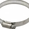 Worm Gear Clamp: Worm Drive, SAE 40, 2-1/16 to 3" Dia, Stainless Steel Band