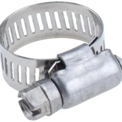 Worm Gear Clamp: Worm Drive, SAE 6, 3/8 to 7/8" Dia, Stainless Steel Band