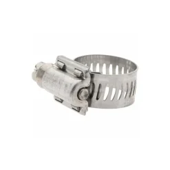 Worm Gear Clamp: Worm Drive, SAE 6, 7/16 to 25/32" Dia, Stainless Steel Band