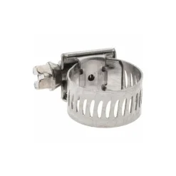 Worm Gear Clamp: Worm Drive, SAE 6, 7/16 to 25/32" Dia, Stainless Steel Band