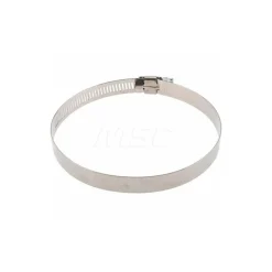 Worm Gear Clamp: Worm Drive, SAE 64, 3-9/16 to 4-1/2" Dia, Stainless Steel Band