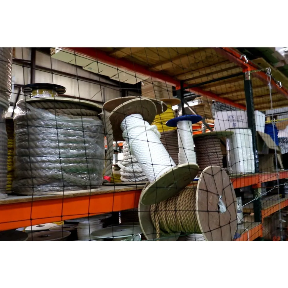 10' x 30' Knotted Knylon Heavy Duty Rack Netting, 3-1/2" Mesh Openings