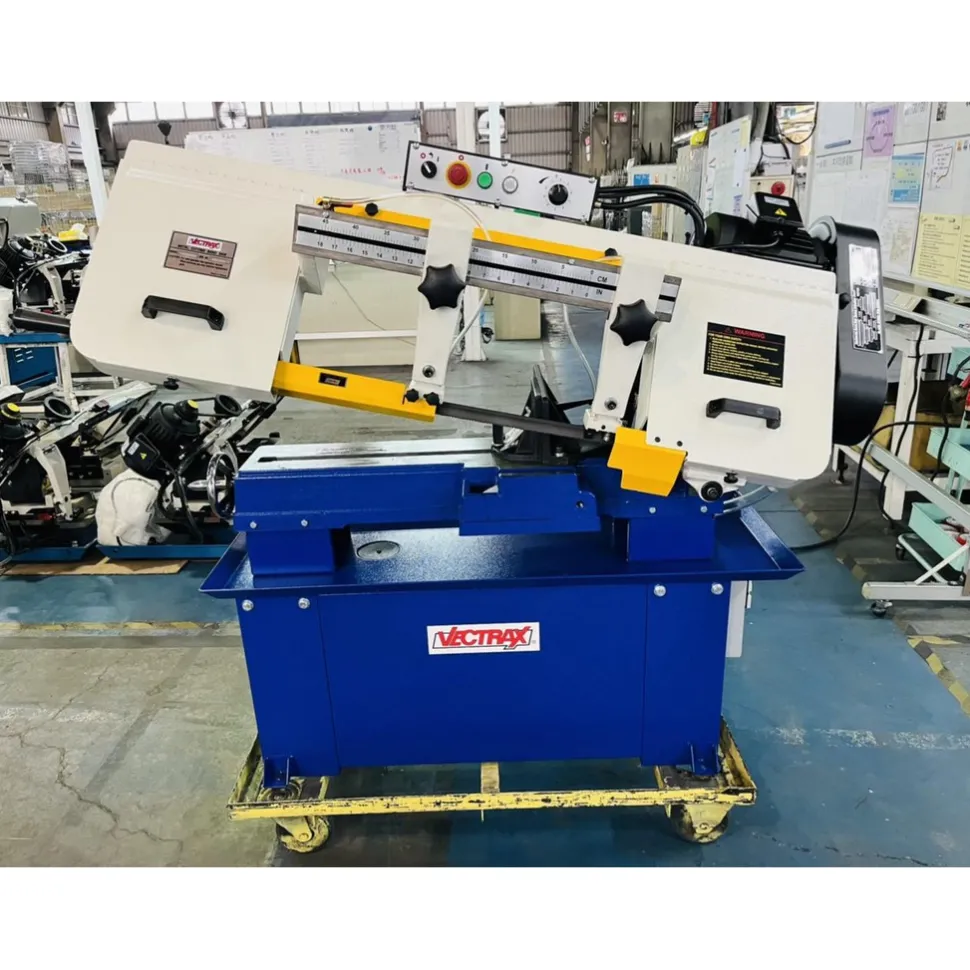 9 x 16" Manual Horizontal Bandsaw: Step Pulley