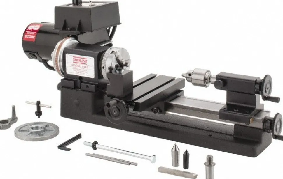 3-1/2" x 8" Miniature Lathe: Frequency, 100/240 V
