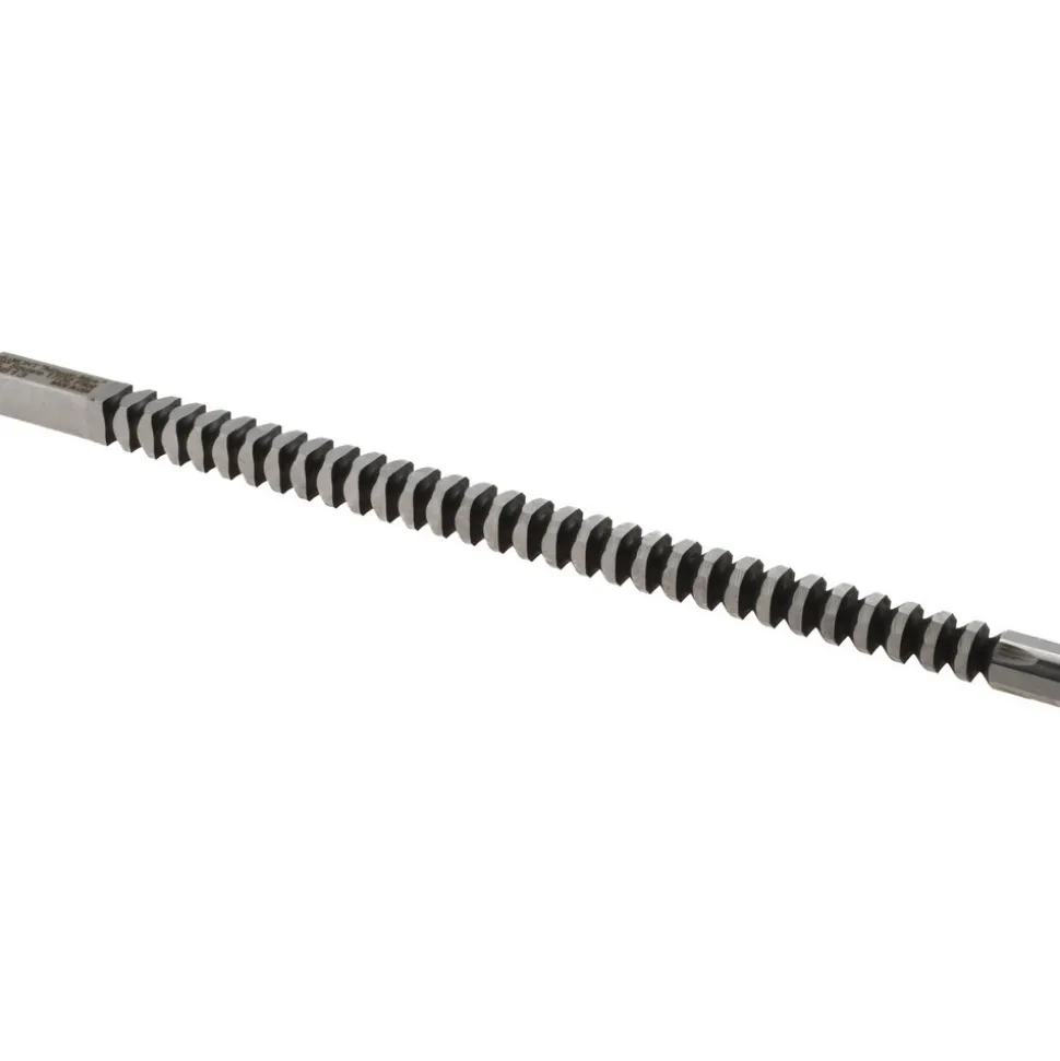 1/2" x 12" Overall Length, 17/32" Pilot Hole Dia, Square Broach