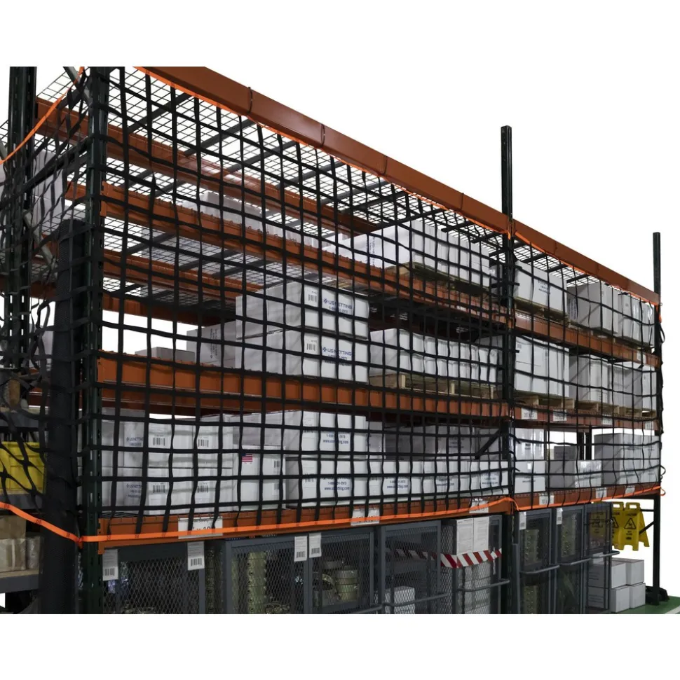8' x 25' Pallet Rack Safety Netting Roll 6" Mesh
