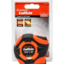 3/4" x 12' P1000 Series Yellow Clad A2 Blade Power Return Tape Measure