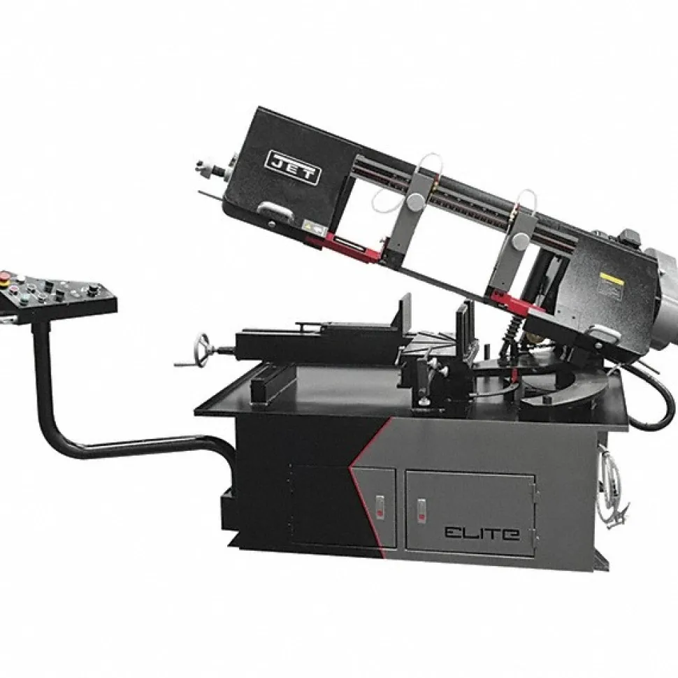 10 x 17" Semi-Automatic Horizontal Bandsaw: Variable-Speed Pulley