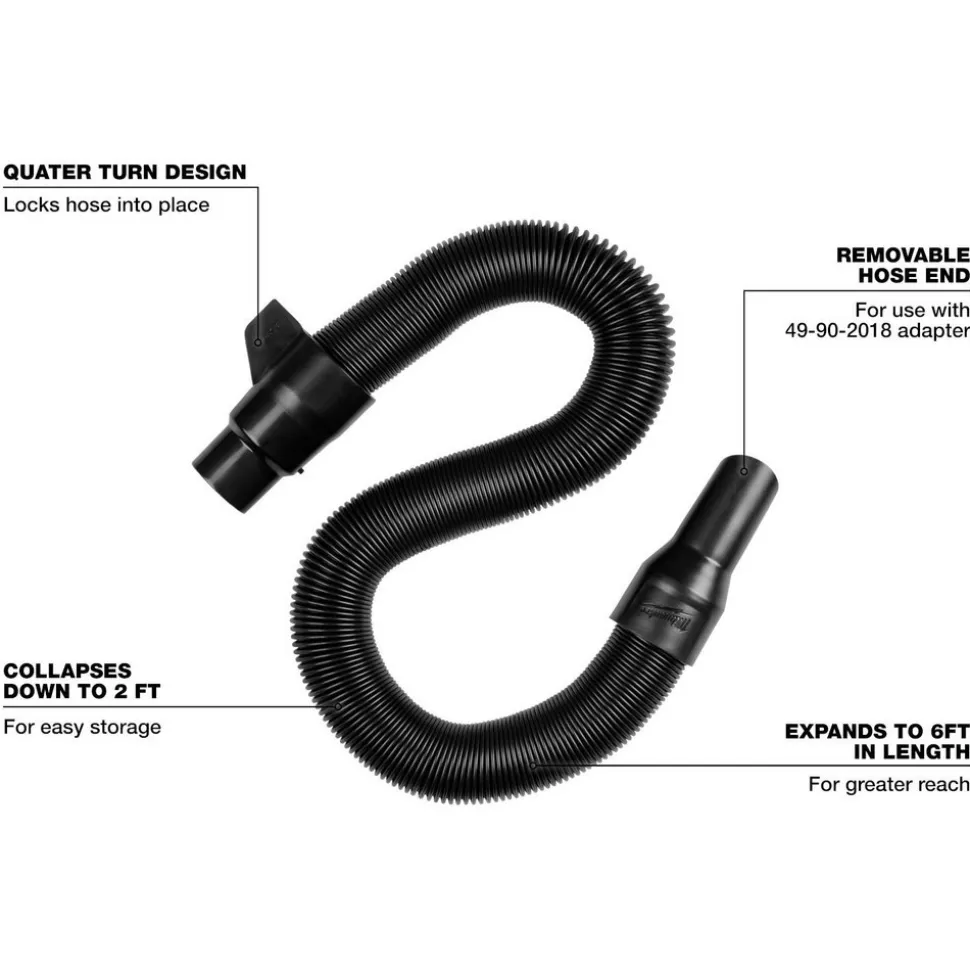 1-1/4” x 2’ to 6’ Expandable Hose