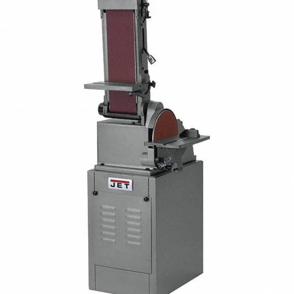 48" x 6" Vertical Combination Sanding Machine: 10" Disc Dia