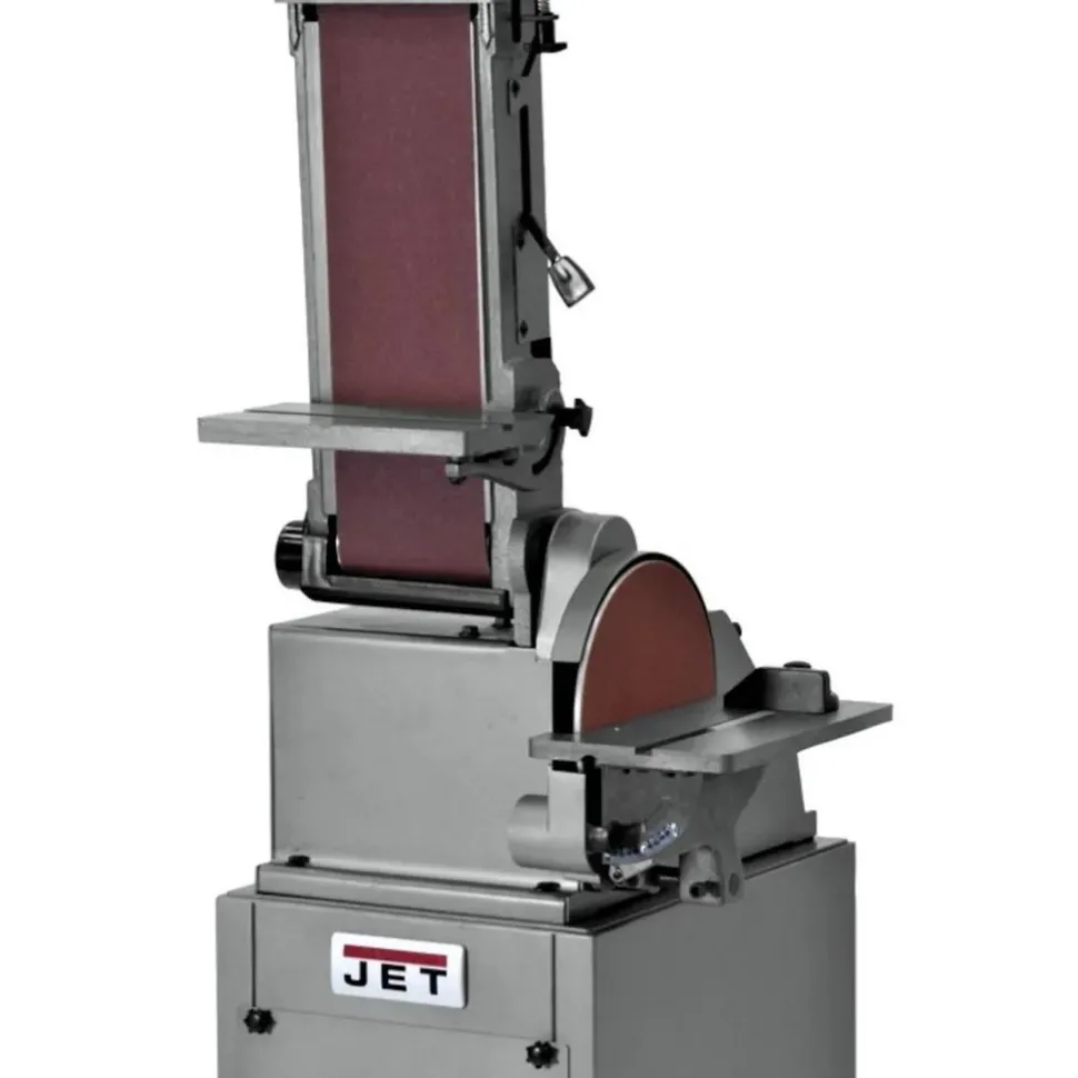 48" x 6" Vertical Combination Sanding Machine: 10" Disc Dia