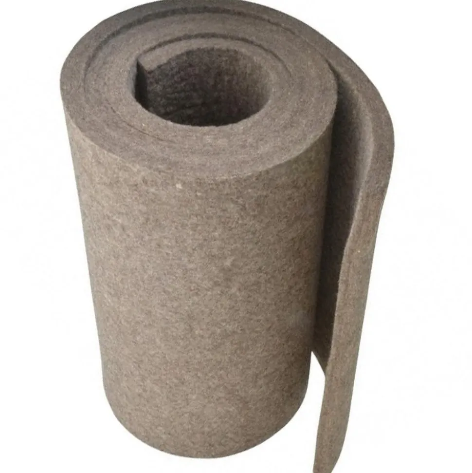 12 x 60 x 1/2" Gray Pressed Wool Felt Sheet