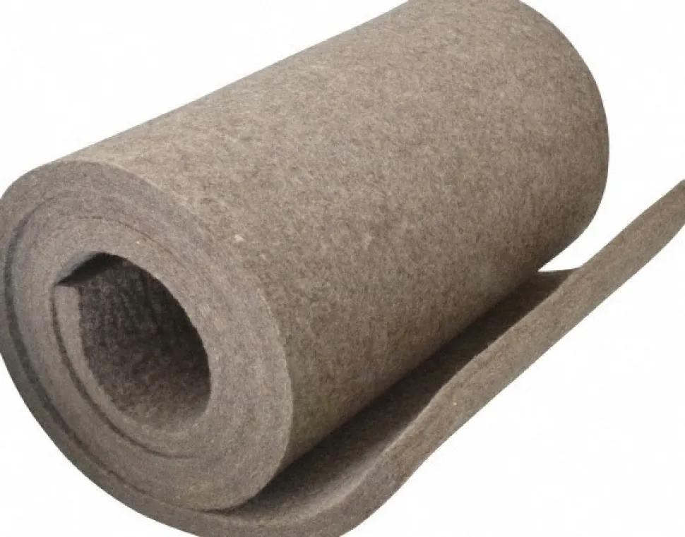 12 x 60 x 1/2" Gray Pressed Wool Felt Sheet