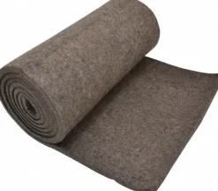 12 x 72 x 3/8" Gray Pressed Wool Felt Sheet