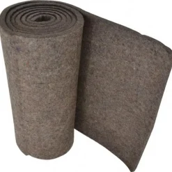 12 x 72 x 3/8" Gray Pressed Wool Felt Sheet