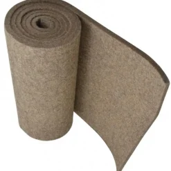 12 x 72 x 3/8" Gray Pressed Wool Felt Sheet