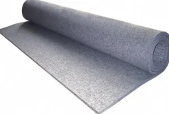 12 x 60 x 1" Gray Pressed Wool Felt Sheet