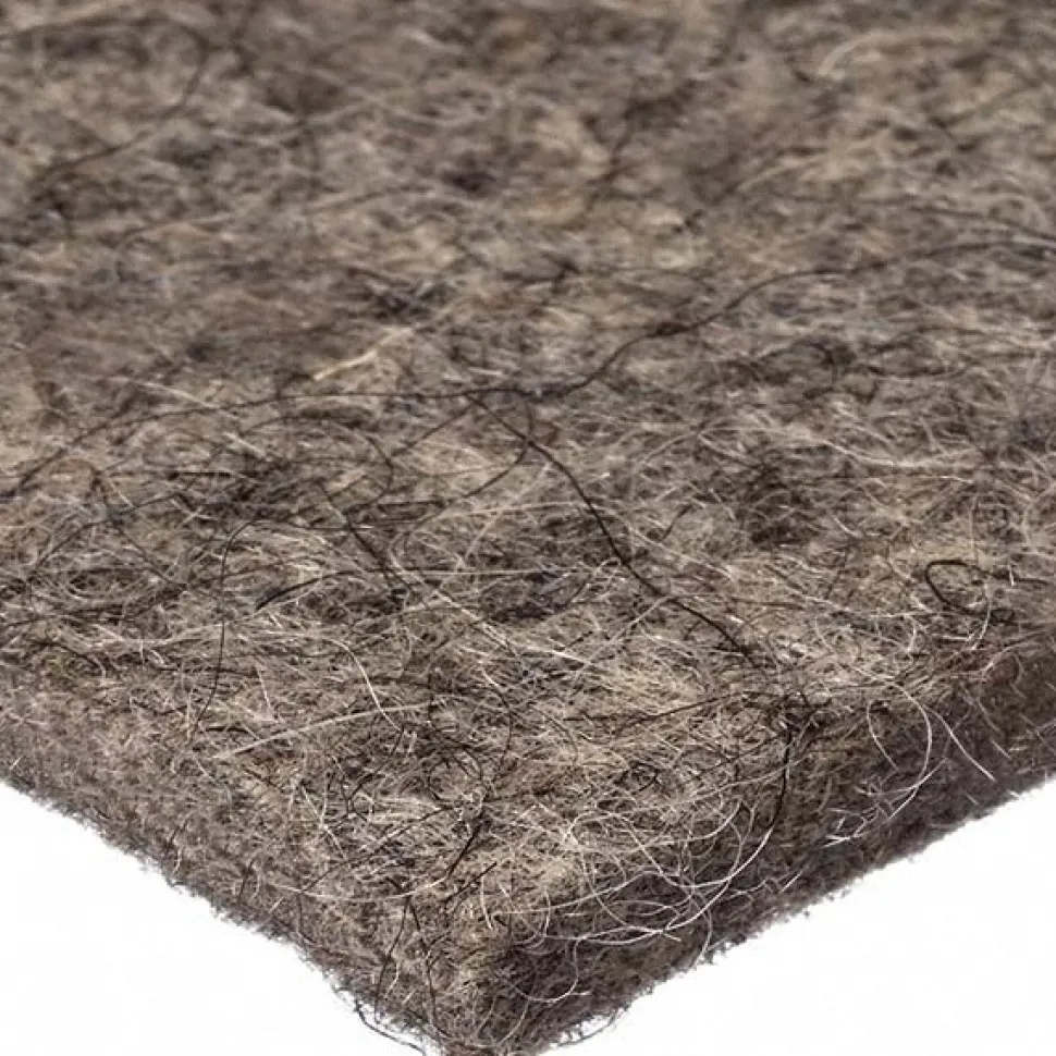 12 x 12 x 3/16" Gray Pressed Wool Felt Sheet