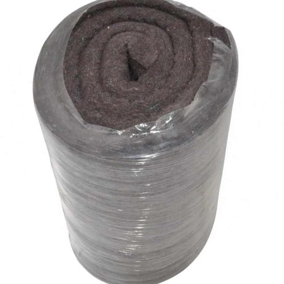 12 x 72 x 1" Gray Pressed Wool Felt Sheet