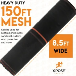 8'6" x 1/6" x 150' Heavy-Duty Fire-Retardant Multi-Purpose Net