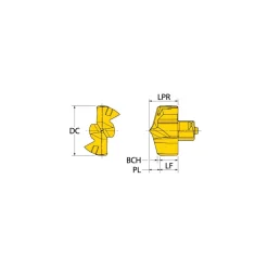 .5X.37X.65 .031R 6FL CARB TIALN CR EM HEAD
