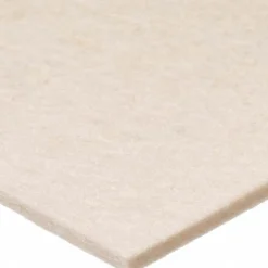 12 x 12 x 1/2" White Pressed Wool Felt Sheet