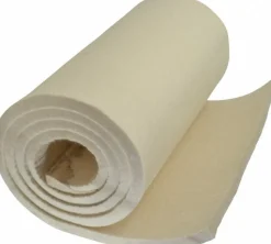 12 x 66 x 1/2" White Pressed Wool Felt Sheet