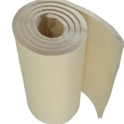 12 x 66 x 1/2" White Pressed Wool Felt Sheet