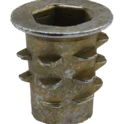 1/4-20, Zinc Alloy Flanged Hex Drive Insert