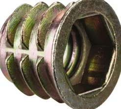 3/8-16, Zinc Alloy Flanged Hex Drive Insert