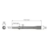Zip Gun: Flat, 3/4" Head Width, 6-1/2" OAL