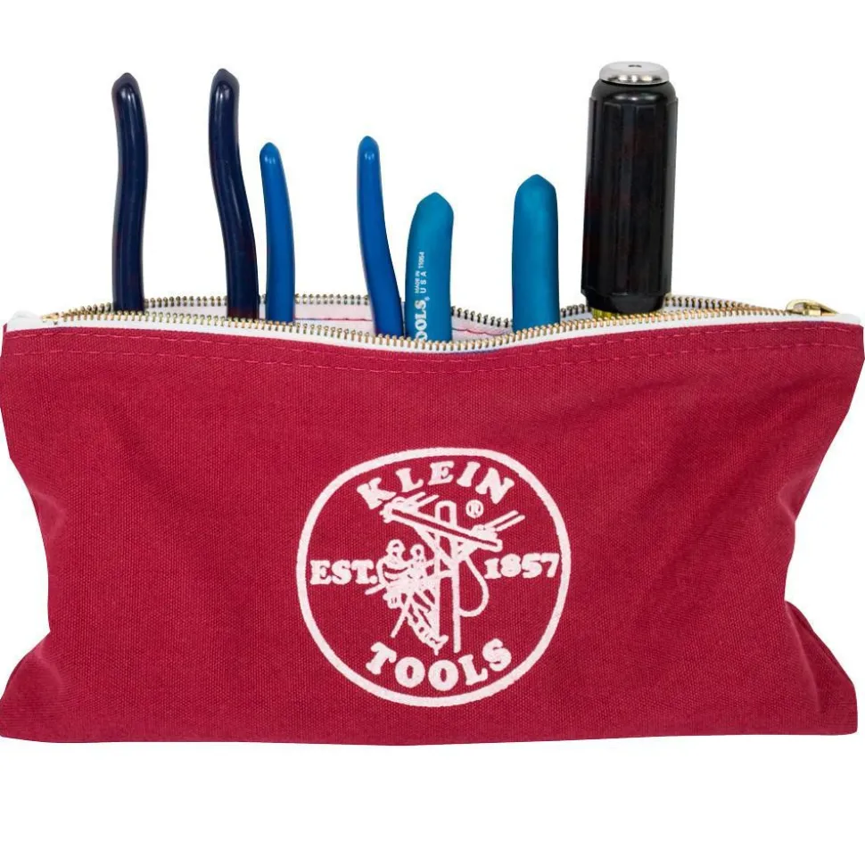 Zipper Bag: 0 Pocket, 7/10" Wide, 12-1/2" Deep, 7" High