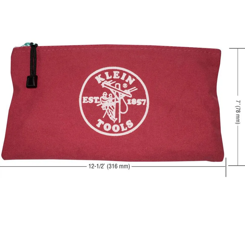 Zipper Bag: 0 Pocket, 7/10" Wide, 12-1/2" Deep, 7" High